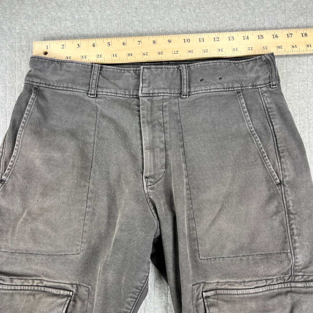 Abercrombie & Fitch Cargo Pants Men 30x32 Fits 31x29 Grey Nicole Benefield HFR - Picture 4 of 9